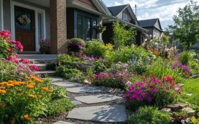4 idées pour l’aménagement de devant de maison à moindre coût avec des paillis naturels