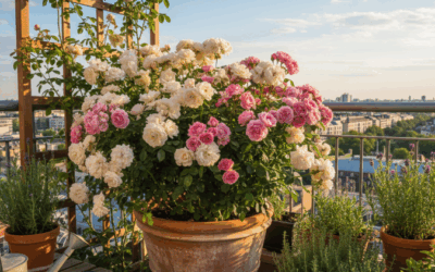 Rosier en pot : conseils simples pour une floraison durable sur balcon ou terrasse